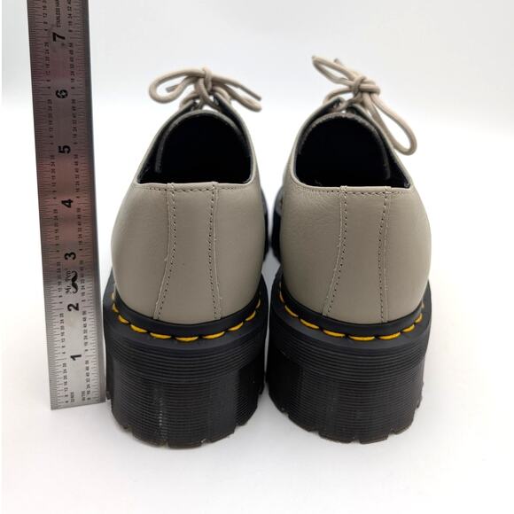 Dr. Martens 1461 Quad Platform Derby Shoes Unisex Vintage Taupe Size USW11/M10 main image 6
